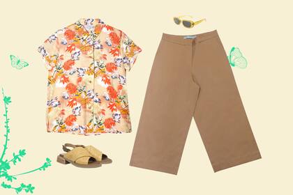 Los pantalones anchos y al tobillo, dejando ver un poco de piel, son un gran acierto de la temporada