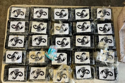 Los paquetes de cocaína recuperados a 15 millas náuticas de la costa de Cape Canaveral, Florida