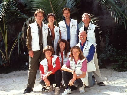 Los participantes del proyecto Biosfer 2, en 1991, que inspiró Gran Hermano