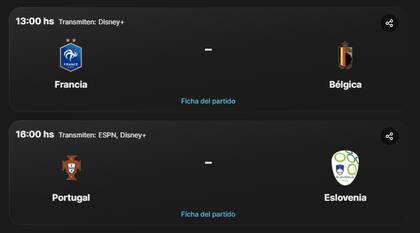 Los partidos de este lunes 1° de julio en la Eurocopa 2024