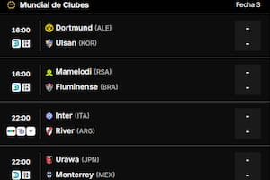 Los partidos de este miércoles en el Mundial de Clubes 2025 y todos los del torneo se pueden seguir en vivo en canchallena.com