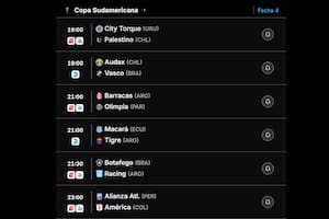 Partidos de hoy de la Copa Sudamericana 2026: hora y TV, este miércoles 5 de mayo