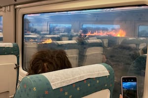 La desesperación de la conductora de un tren español alcanzado por las llamas