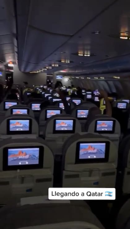 Los pasajeros del vuelo también filmaron el emotivo momento