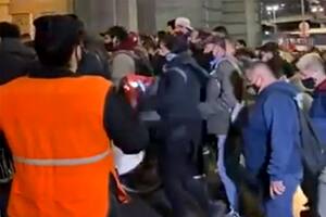 Los pasajeros en la estación Constitución