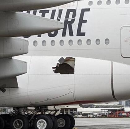 Los pasajeros que viajaron de Dubai a Brisbane no se percataron del agujero hasta que desembarcaron