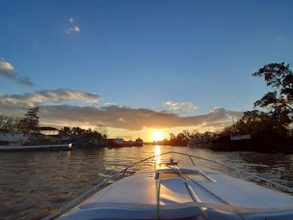 Los paseos en el Delta con Escala Náutica pueden terminar con postales como esta.