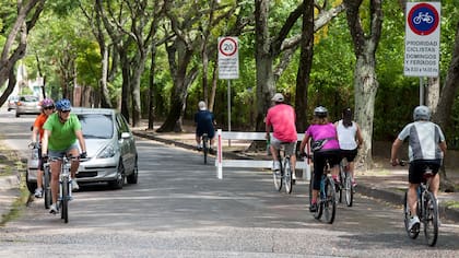 Los paseos grupales en bicicleta son una opción tentadora para los que se quedan en la ciudad