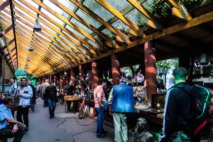 Los pasillos de Izmailovo están repletos de piezas vintage