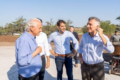 Los Passaglia, junto a Mauricio Macri
