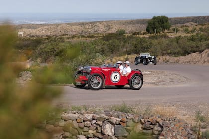 Los Penone durante el recorrido