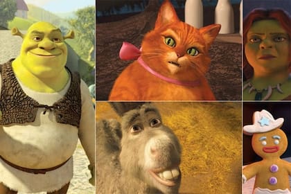 Los personajes de Shrek, uno más encantador que el otro. ¿Con cuál te quedás?