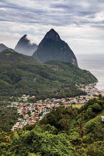 Los picos Pitons. St. Lucia
