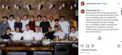 Los pilotos de Fórmula 1 tuvieron la cena de fin de año