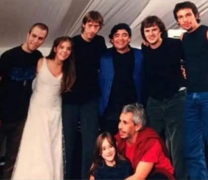 Los Piojos en el cumpleaños de Dalma Maradona