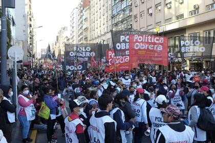 Los piqueteros se movilizaron por la inflación y su impacto en los alimentos