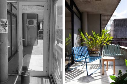 Los pisos se cambiaron por mosaicos graníticos (Quadri). Sillones y mesita (El Yeite).