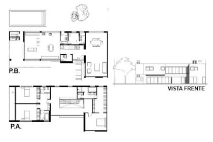 Los planos de la construcción modelo