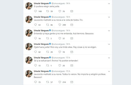 Los polémicos tuits de Ursula Vargues