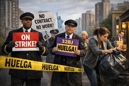 Los porteros de Nueva York anunciaron huelga el 21 de abril