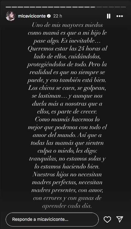 Los posteos de Mica Viciconte