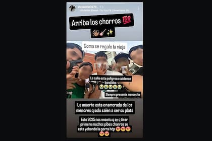 Los posteos que realizaron los delincuentes