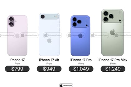 Los precios de la nueva línea de iPhone