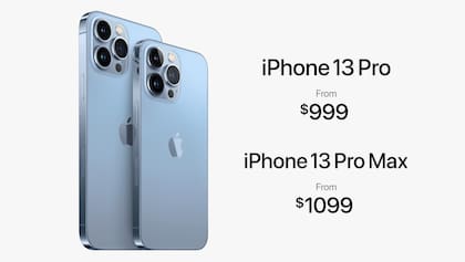 Los precios en Estados Unidos del iPhone 13 Pro y del iPhone 13 Pro Max