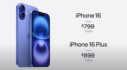 Los precios internacionales del iPhone 16 y del iPhone 16 Plus