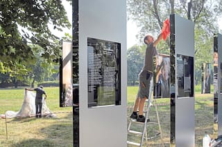 Desafío de un artista en Auschwitz: hacer pie en el pasado, pero sin pisotearlo