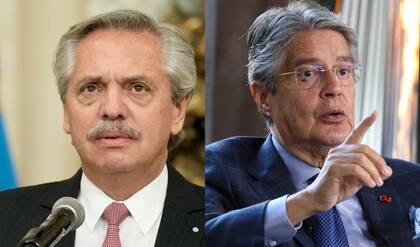 Los presidentes Alberto Fernández y Guillermo Lasso