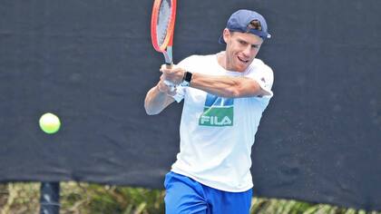 Los primeros ensayos de Diego Schwartzman en Sydney, donde competirá en la ATP Cup.