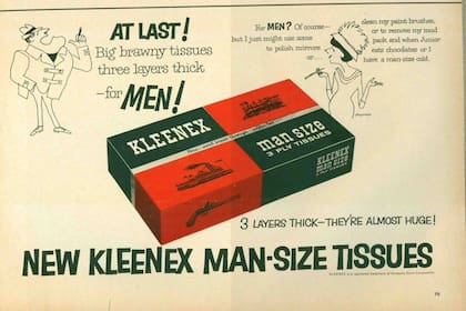 Los primeros Kleenex fueron comercializados en los años 30 del siglo pasado