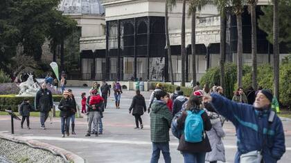 Los primeros visitantes del Proyecto Ecoparque que hoy abrió sus puertas