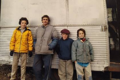 Los primos en su infancia