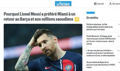 Los principales diarios del mundo replicaron en sus portadas el anuncio de Lionel Messi