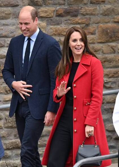 Los príncipes de Gales en su última visita al país a principios de esta semana