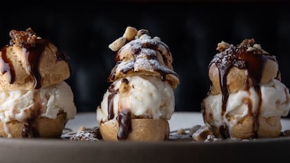 Los profiteroles están entre los más pedidos por los comensales