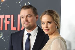 Jennifer Lawrence y Leonardo DiCaprio se llevaron todas las miradas en la alfombra roja