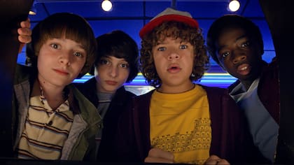 Los protagonistas de Stranger Things, durante la primera temporada