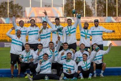 Los Pumas 7s, con sus medallas doradas: eran favoritos y cumplieron el objetivo de manera cómoda en Santiago 2023