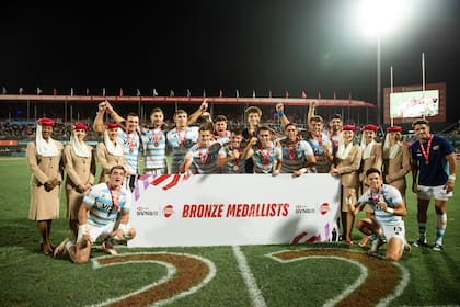 Los Pumas 7s consiguieron su última medalla en el Circuito Mundial de Seven en Dubái la semana pasada