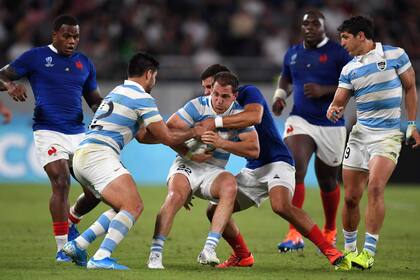 Los Pumas contra los franceses en el Mundial de Rugby de Japón