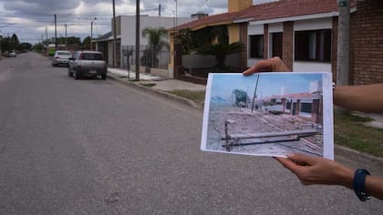 Los rastros de la explosión en la calle Azopardo de la ciudad cordobesa