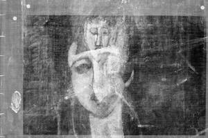 Modigliani borró a su ex de una obra, y la tecnología la rescató