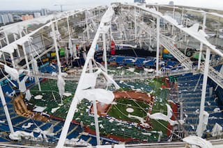 Los Rays ansían volver al Tropicana Field para el primer juego desde que un huracán dañó el techo