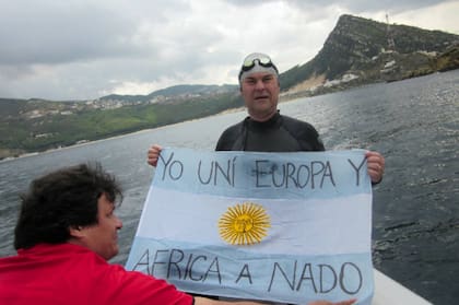 Los recuerdos del cruce de Gibraltar quedarán marcados a fuego en la memoria de Agustín.