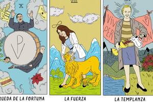 Crean un insólito tarot peronista con figuras de Cristina, Néstor y Evita