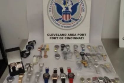 Los relojes incautados por la CBP en Cincinnati