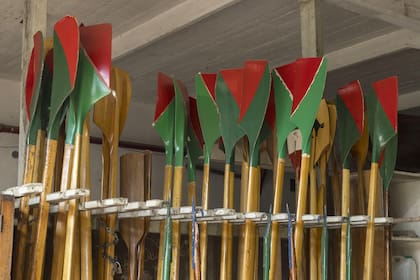 Los remos, un símbolo de la historia del lugar